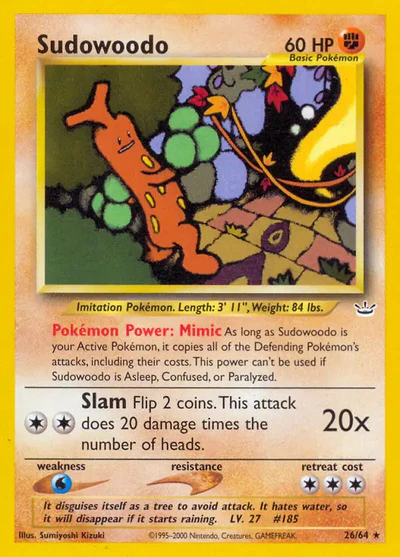 N3: Sudowoodo (Unlimited)
