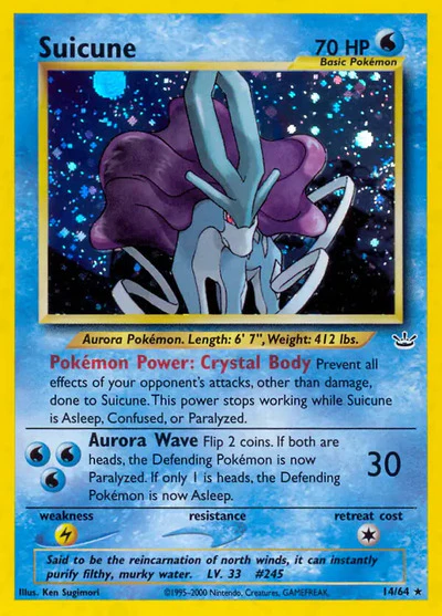 N3: Suicune (14) (Unlimited Holofoil)