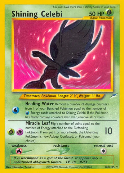 N4: Shining Celebi (Unlimited Holofoil)