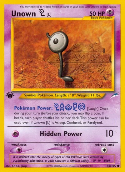 N4: Unown [L] (1st Edition)