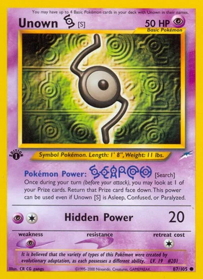 N4: Unown [S] (1st Edition)
