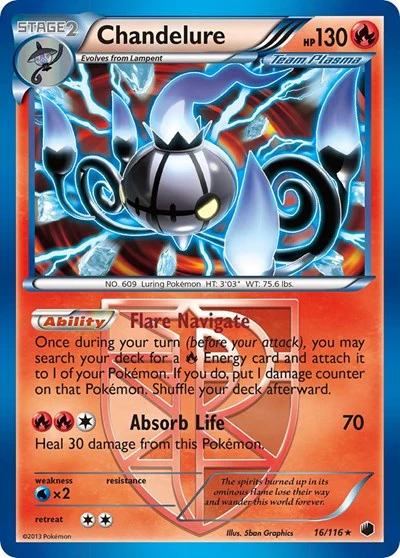 PLF: Chandelure (Team Plasma) (Holofoil)