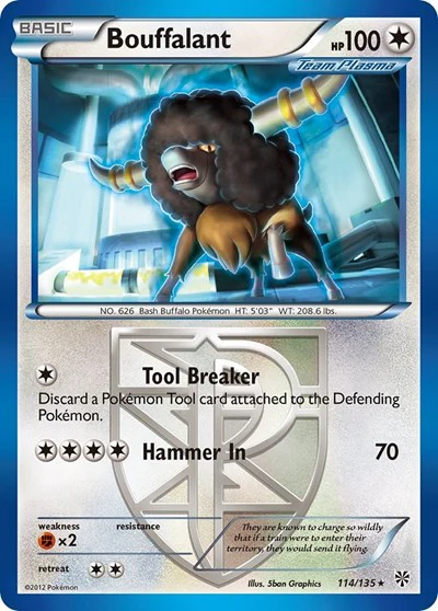 PLS: Bouffalant (Team Plasma) (Reverse Holofoil)