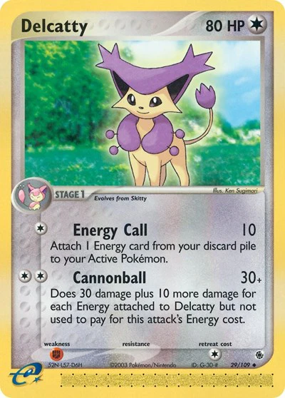 RS: Delcatty - 29/109 (Reverse Holofoil)