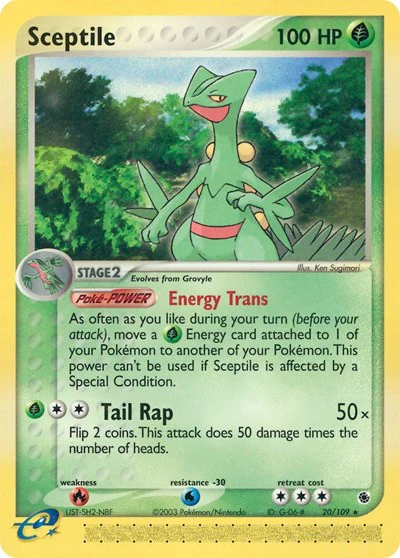 RS: Sceptile - 20/109 (Reverse Holofoil)