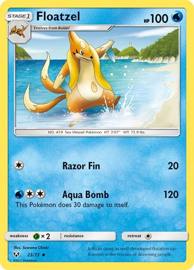 SHL: Floatzel (Reverse Holofoil)