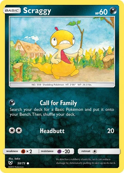 SHL: Scraggy (Reverse Holofoil)