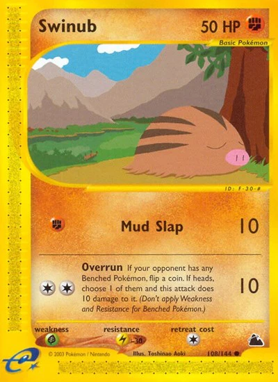SK: Swinub (108) (Reverse Holofoil)