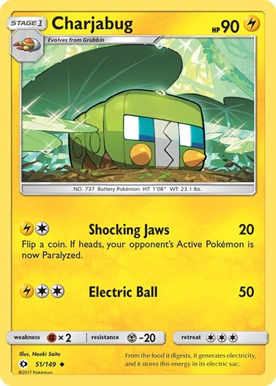 SM01: Charjabug (Reverse Holofoil)