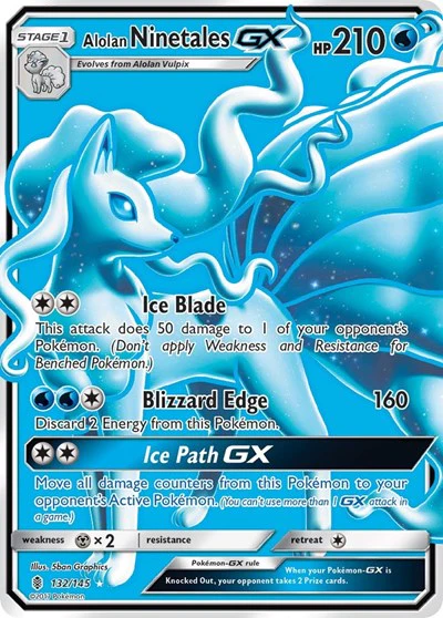 SM02: Alolan Ninetales GX (Full Art) (Holofoil)
