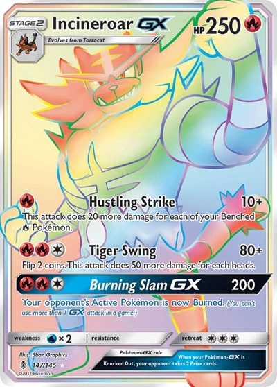 SM02: Incineroar GX (Secret) (Holofoil)