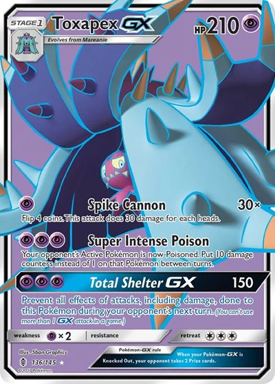 SM02: Toxapex GX (Full Art) (Holofoil)