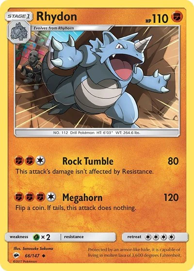 SM03: Rhydon (Reverse Holofoil)