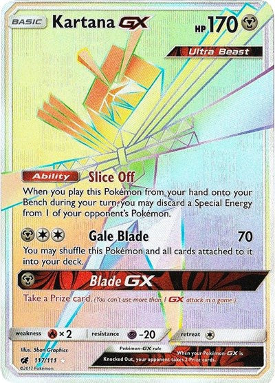 SM04: Kartana GX (Secret) (Holofoil)