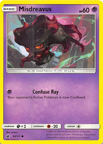 SM04: Misdreavus (Reverse Holofoil)