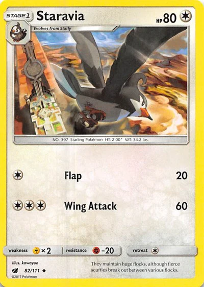 SM04: Staravia (Reverse Holofoil)