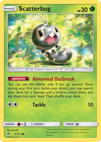 SM06: Scatterbug (5) (Reverse Holofoil)