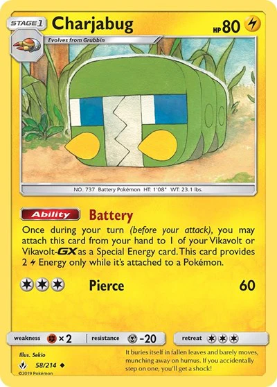SM10: Charjabug (Reverse Holofoil)