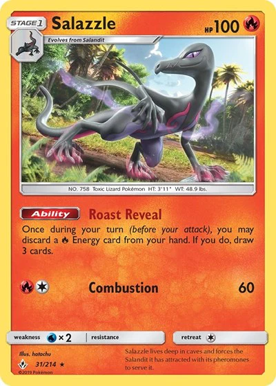 SM10: Salazzle (Reverse Holofoil)