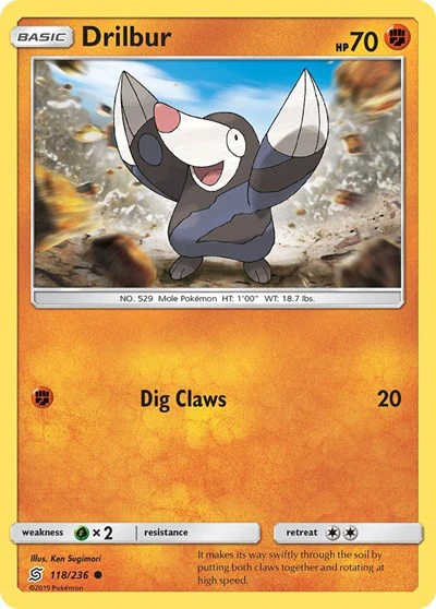 SM11: Drilbur (Reverse Holofoil)