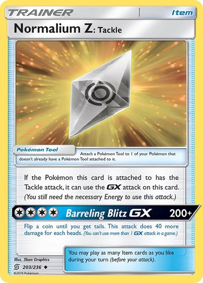 SM11: Normalium Z: Tackle (Reverse Holofoil)