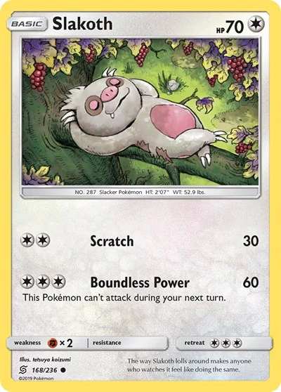 SM11: Slakoth (168) (Reverse Holofoil)