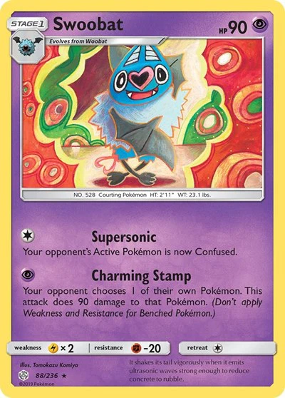 SM12: Swoobat (Reverse Holofoil)