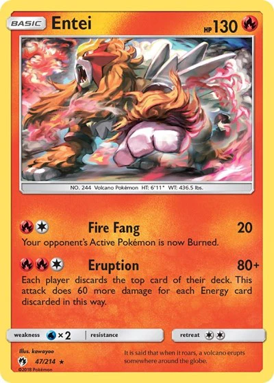 SM8: Entei (Reverse Holofoil)