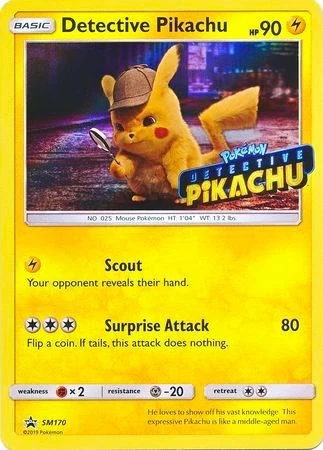 SMP: Detective Pikachu - SM170 (Stamped) (Holofoil)