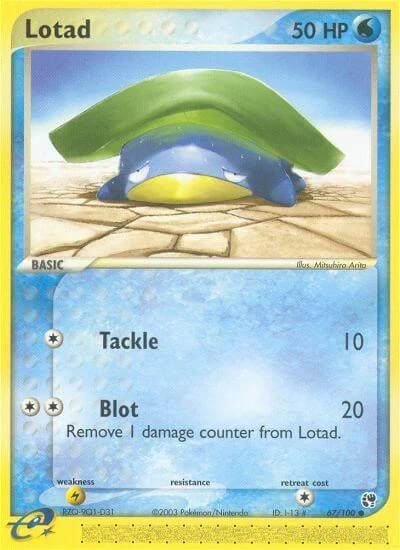 SS: Lotad - 67/100 (Reverse Holofoil)