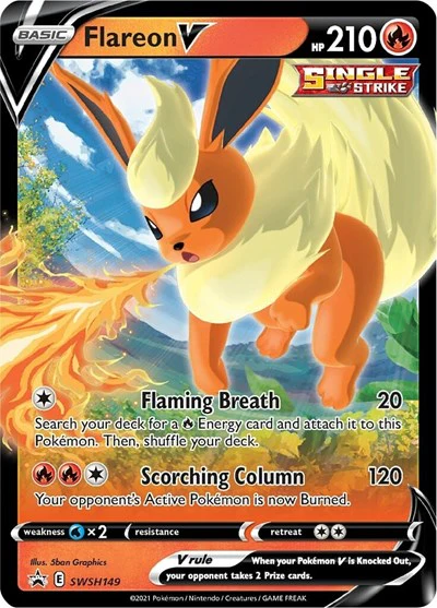 SWSD: Flareon V - SWSH149 (Holofoil)