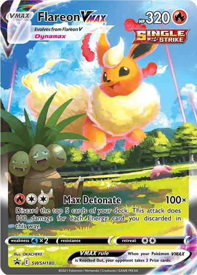 SWSD: Flareon VMAX - SWSH180 (Holofoil)