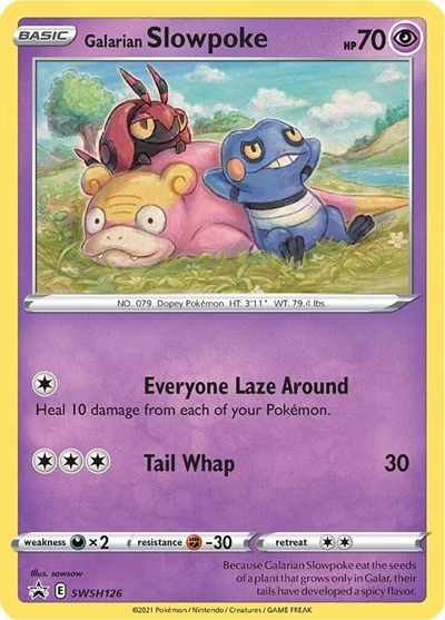 SWSD: Galarian Slowpoke - SWSH126 (Holofoil)