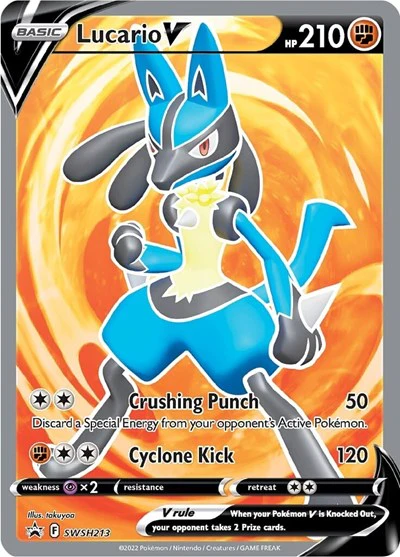 SWSD: Lucario V - SWSH213 (Holofoil)