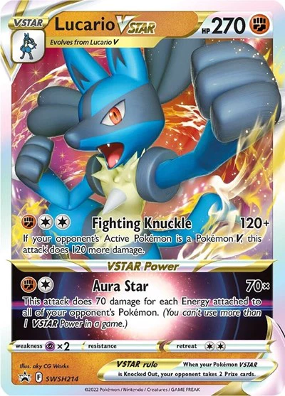 SWSD: Lucario VSTAR - SWSH214 (Holofoil)