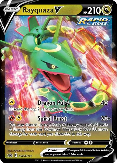 SWSD: Rayquaza V - SWSH147 (Holofoil)