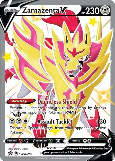 SWSD: Zamazenta V (Shiny) - SWSH293 (Holofoil)