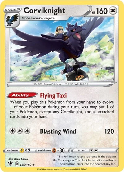 SWSH03: Corviknight (Reverse Holofoil)