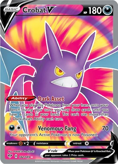 SWSH03: Crobat V (Full Art) (Holofoil)