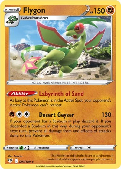 SWSH03: Flygon (Reverse Holofoil)