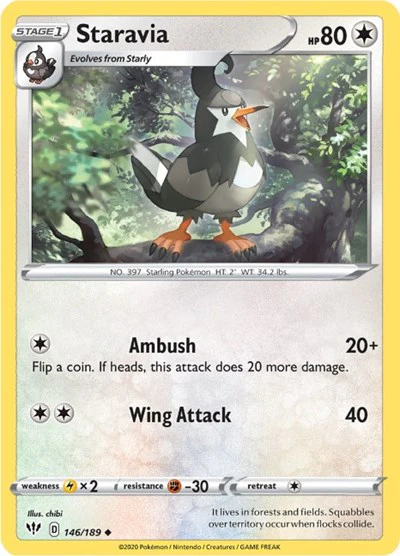 SWSH03: Staravia (Reverse Holofoil)