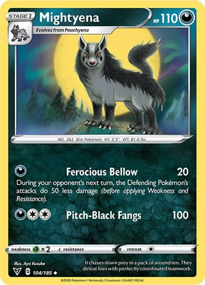 SWSH04: Mightyena (Reverse Holofoil)