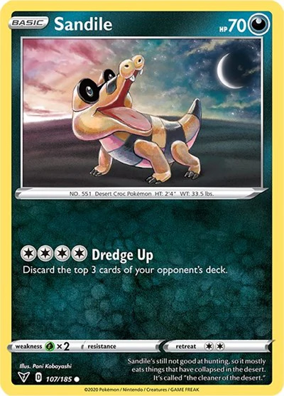SWSH04: Sandile (Reverse Holofoil)