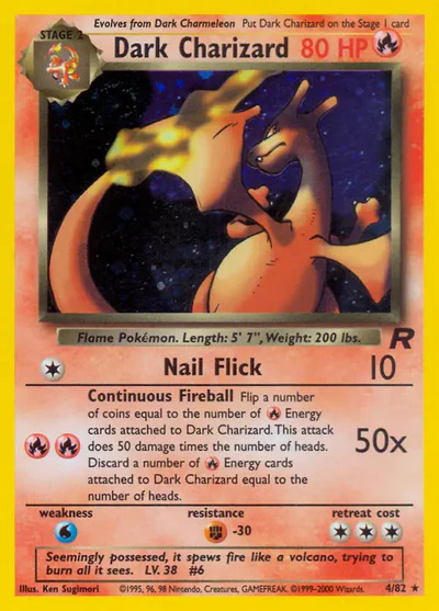 TR: Dark Charizard (4) (Unlimited Holofoil)