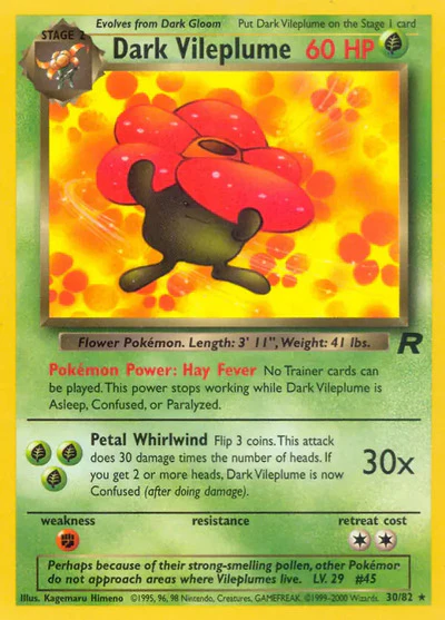 TR: Dark Vileplume (30) (Unlimited)