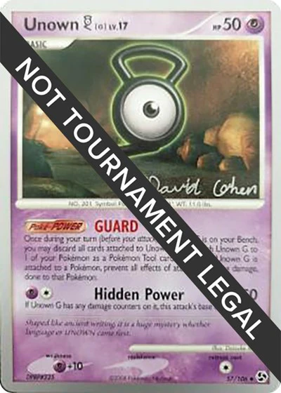 WCD: Unown [G] - 2009 (David Cohen)